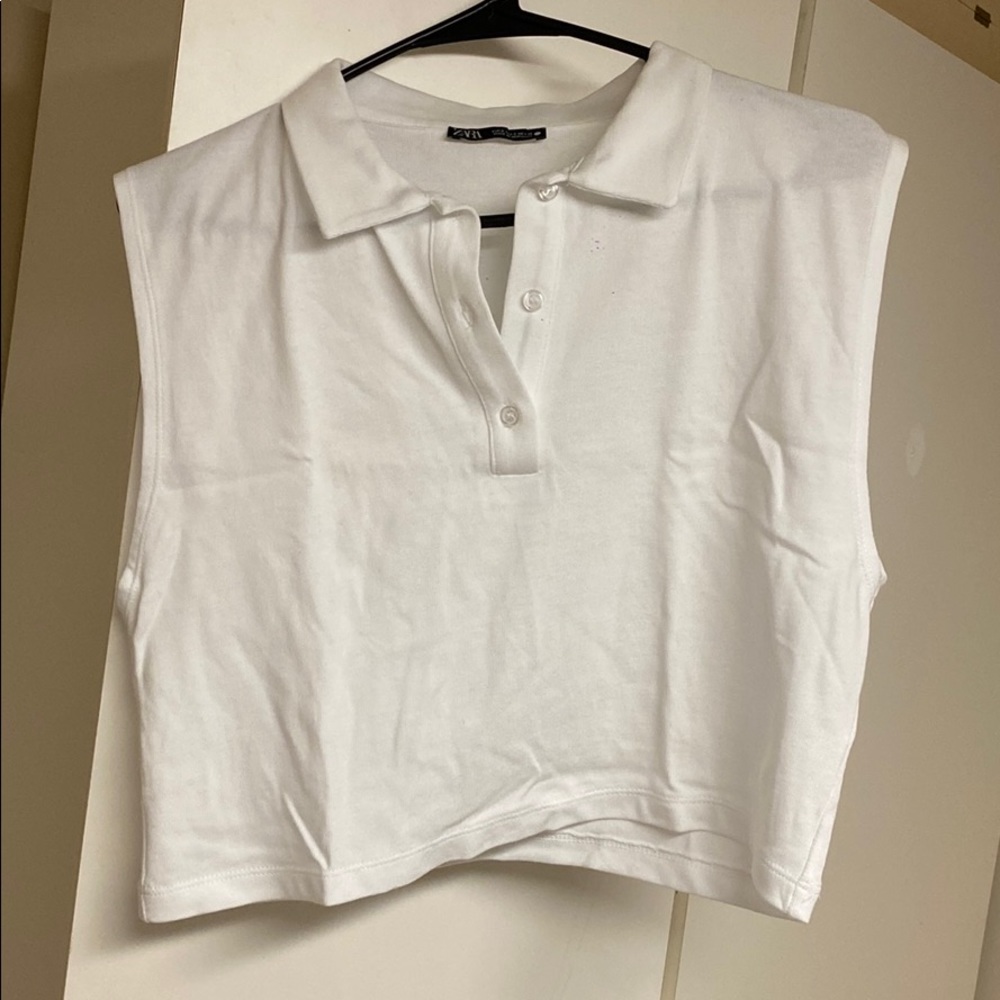 Zara white top